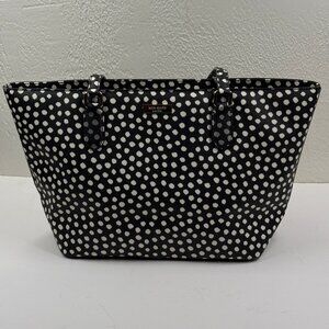 Kate Spade Laurel Way Dally Tote Bag Musicaldot Black White Small Shoulder Bag
